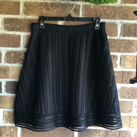 J. Crew striped eyelet skirt in black - Picture 8 of 11